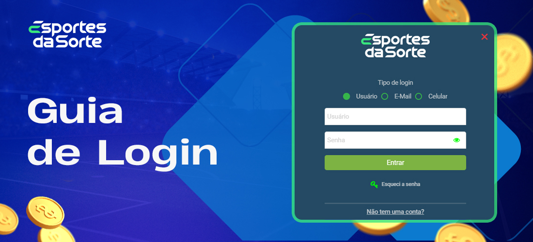 Como os usuários brasileiros podem fazer login em sua conta pessoal e começar a apostar no Esporte da Sorte
