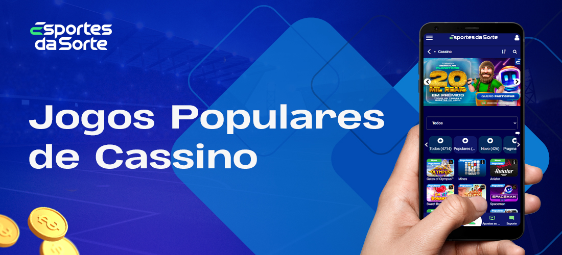 Jogos populares para os fãs de casino online na aplicação Esporte da Sorte