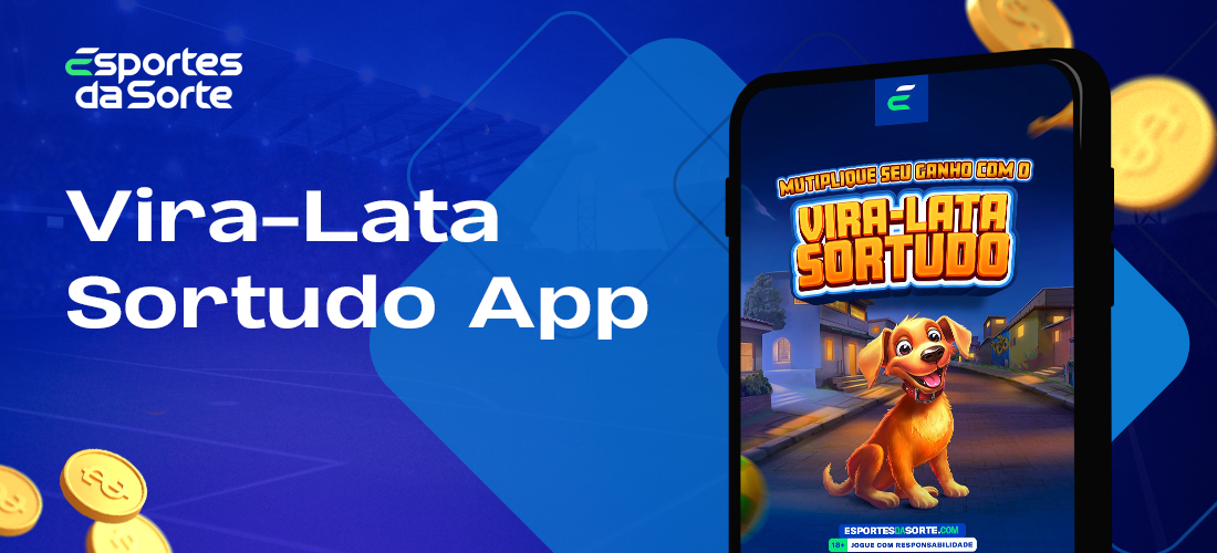 Jogo Vira-Lata Sortudo na aplicação móvel do casino Esporte da Sorte