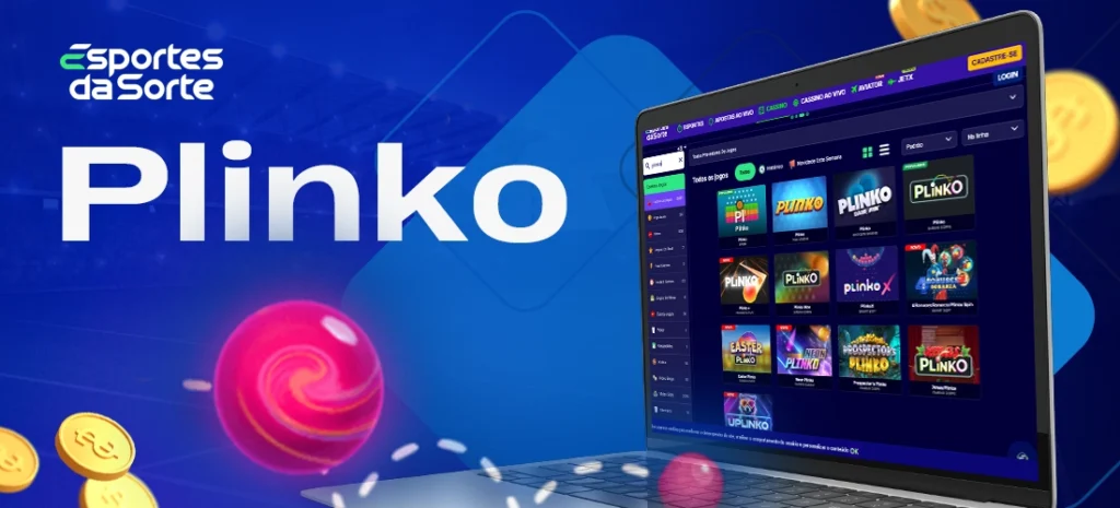 Jogo Plinko no site do casino online Esporte da Sorte