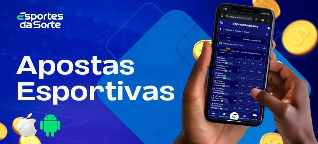 Apostas esportivas pelo aplicativo Esporte da Sorte