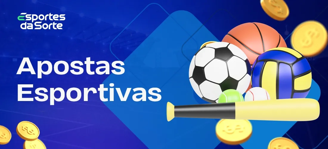 Apostas esportivas no Esporte da Sorte em futebol, tênis e mais