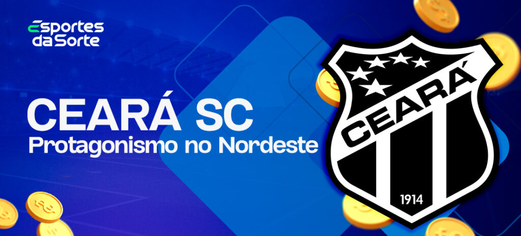 Emblema do Ceará Sporting Club representando um clube tradicional do Nordeste.