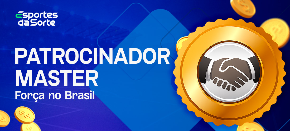 Símbolo de parceria entre marca patrocinadora e o esporte brasileiro.