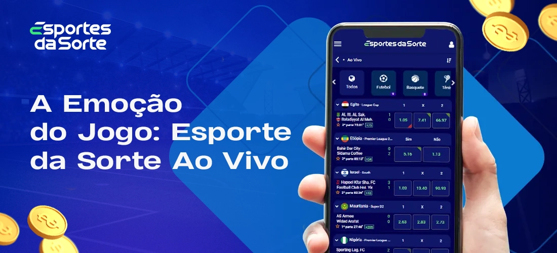 Apostas ao vivo no Esporte da Sorte para partidas em tempo real